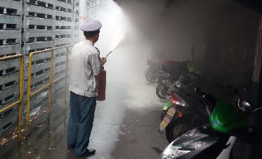 金盾保安韩泰大队队员救火事迹之表彰